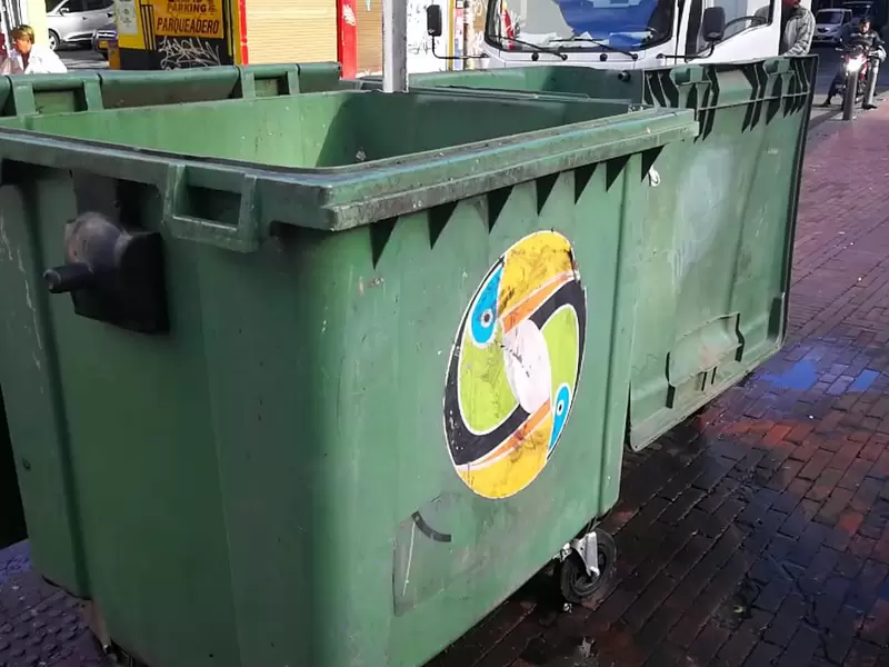 Contenedor de basura Bogotá