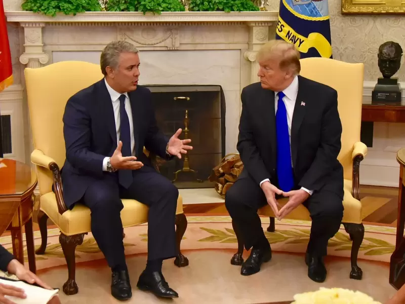Iván Duque y Donald Trump