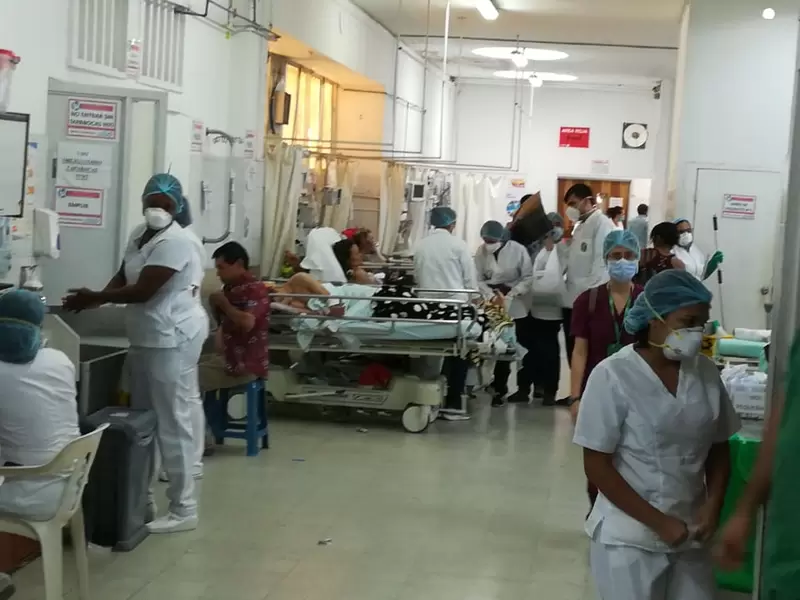 Así permanece el servicios de urgencias del Hospital Universitario de Santander