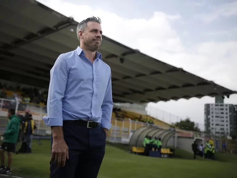 El técnico Lucas Pusineri El técnico Lucas Pusineri