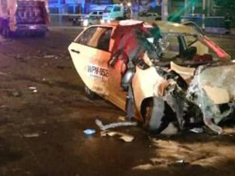 Accidente de Taxi en Bogotá Accidente de Taxi en Bogotá