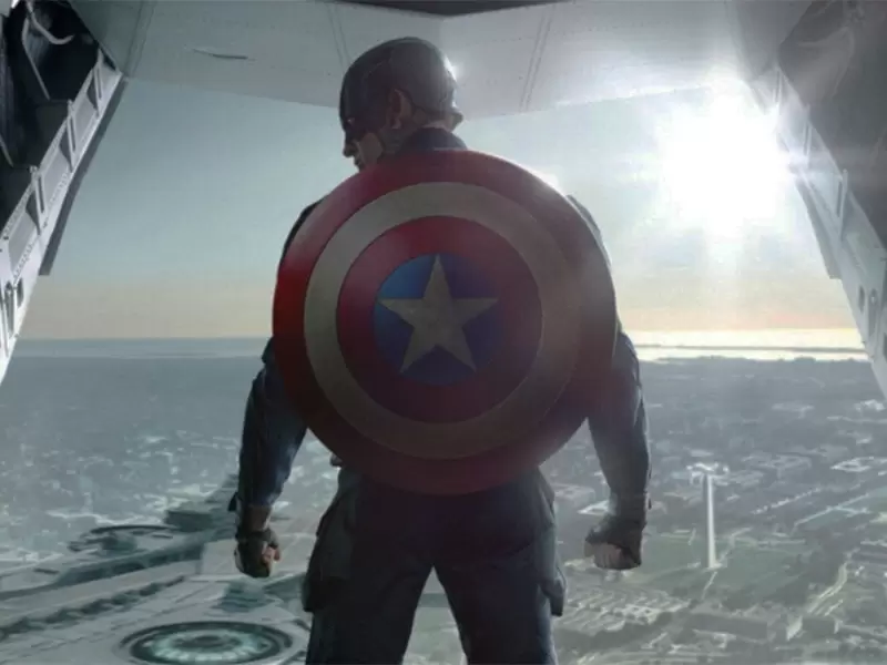 Chris Evans como el Capitán América Chris Evans como el Capitán América