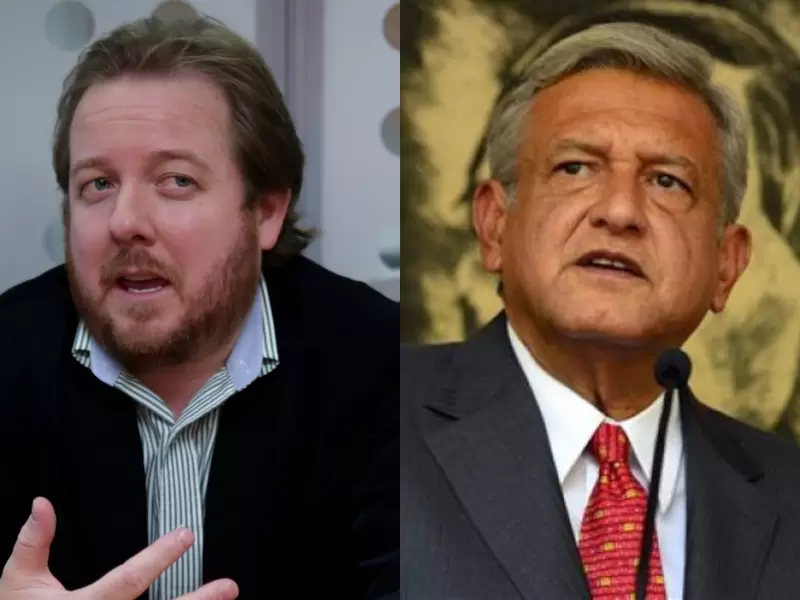 Juan Esteban Constaín y Andrés Manuel López Obrador