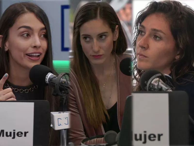 Jugadoras de la Selección Colombia Femenina en RCN Radio