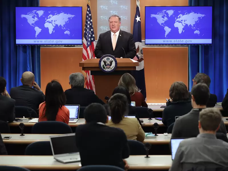 Mike Pompeo, secretario de Estado de Estados Unidos, en Washington