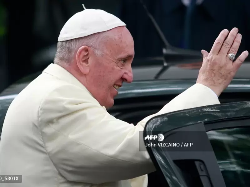 El papa Francisco, en Bogotá (septiembre de 2017)