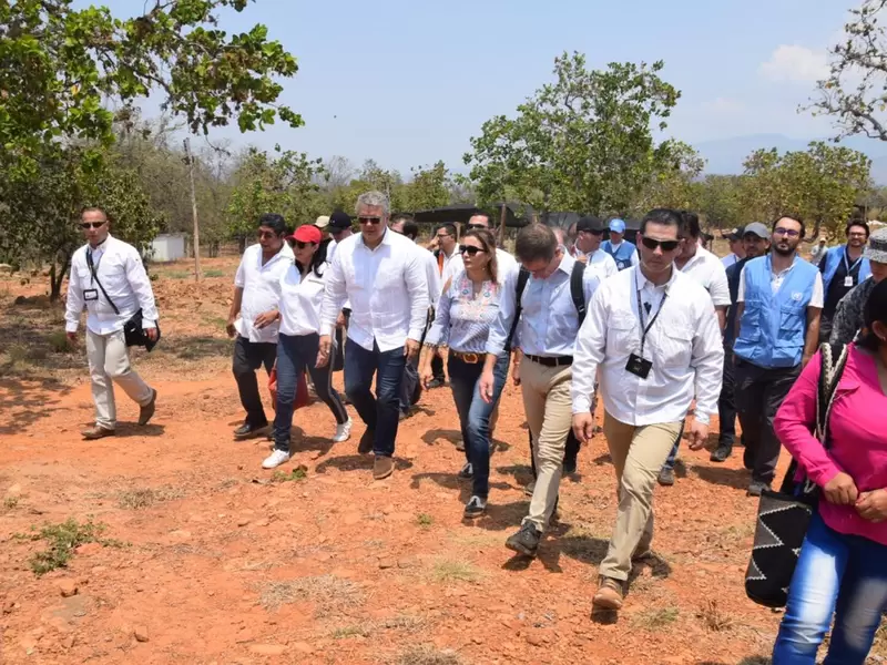 Duque en Espacio Territorial de Capacitación y Reincorporación