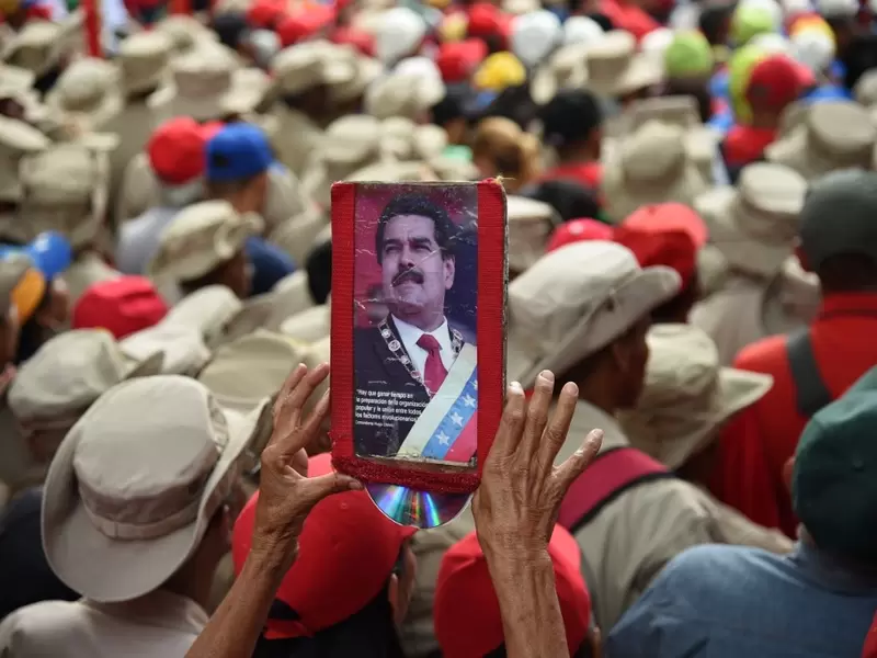Simpatizantes de Nicolás Maduro en Venezuela Simpatizantes de Nicolás Maduro en Venezuela