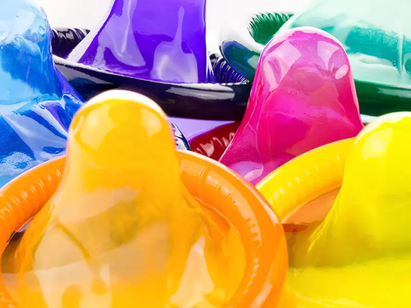 Condones de colores