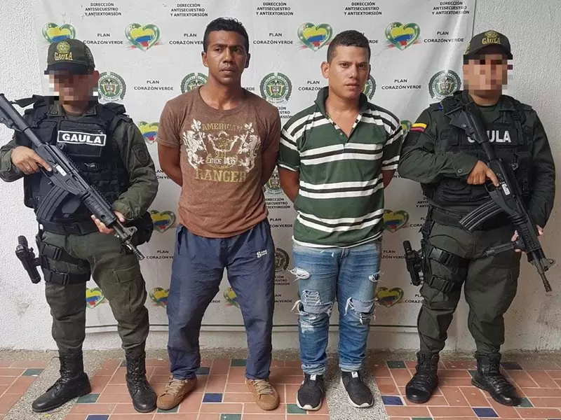 Los capturados delinquían en varios municipios.