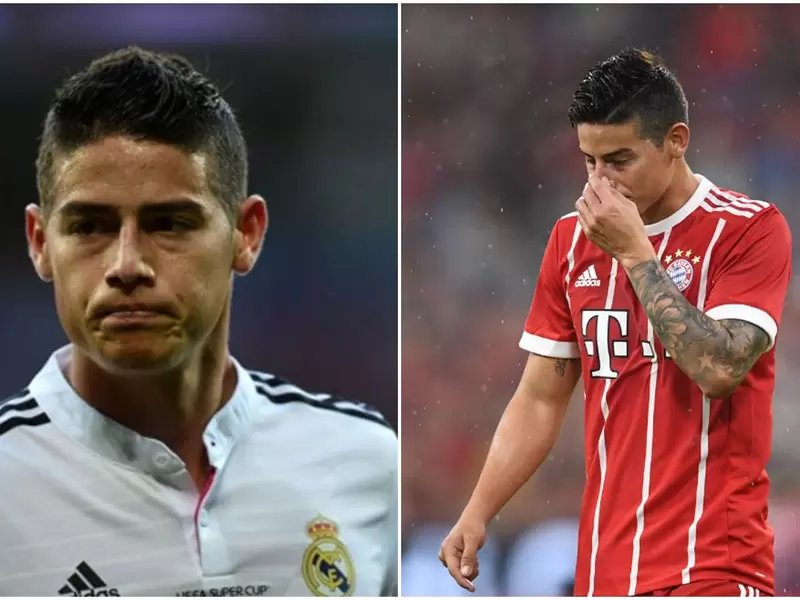 James Rodríguez en el Real Madrid y el Bayern Múnich