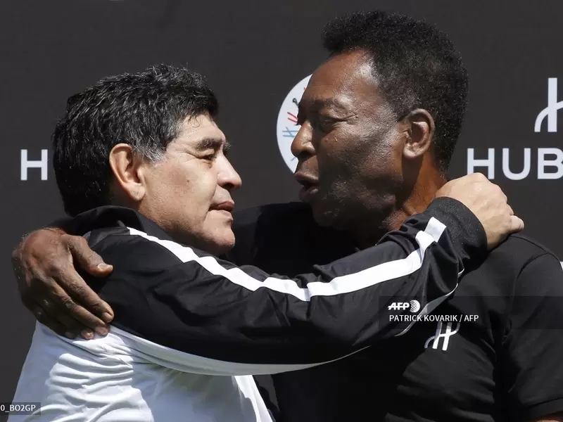 Pelé y Maradona nunca desaprovecharon la oportunidad de criticar al otro