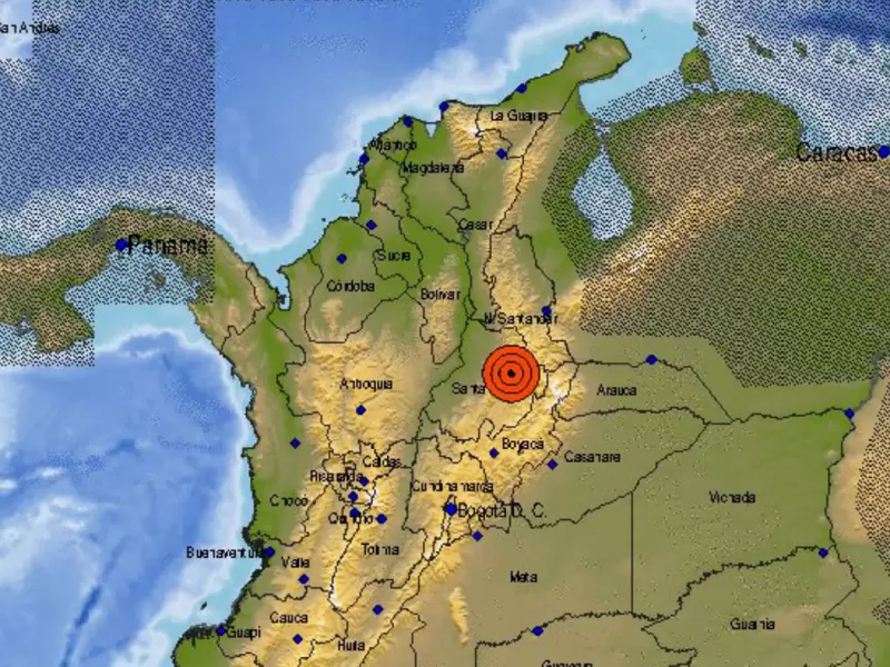 Temblor en la Mesa de los Santos