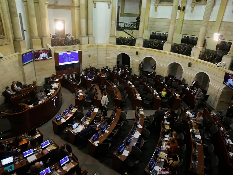 El Congreso de la República, en Bogotá