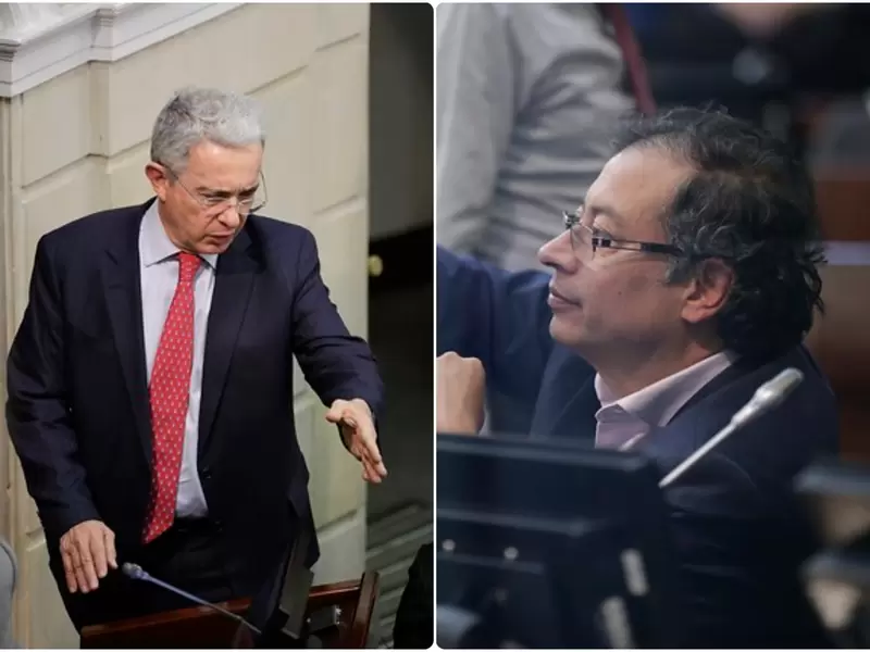 Álvaro Uribe y Gustavo Petro