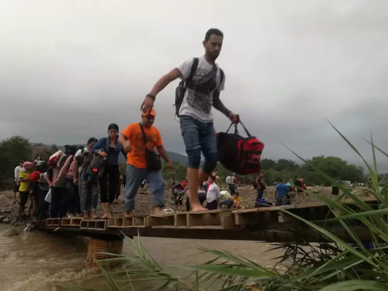 Venezolanos en las trochas de la zona de frontera