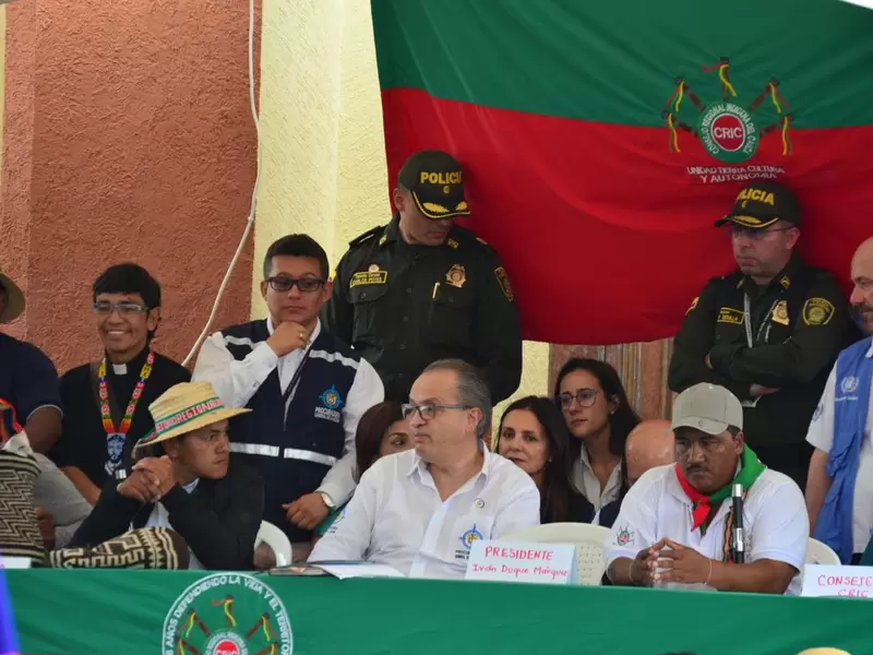 Fernando Carrillo, procurador general, se hizo presente en Caldono (Cauca)