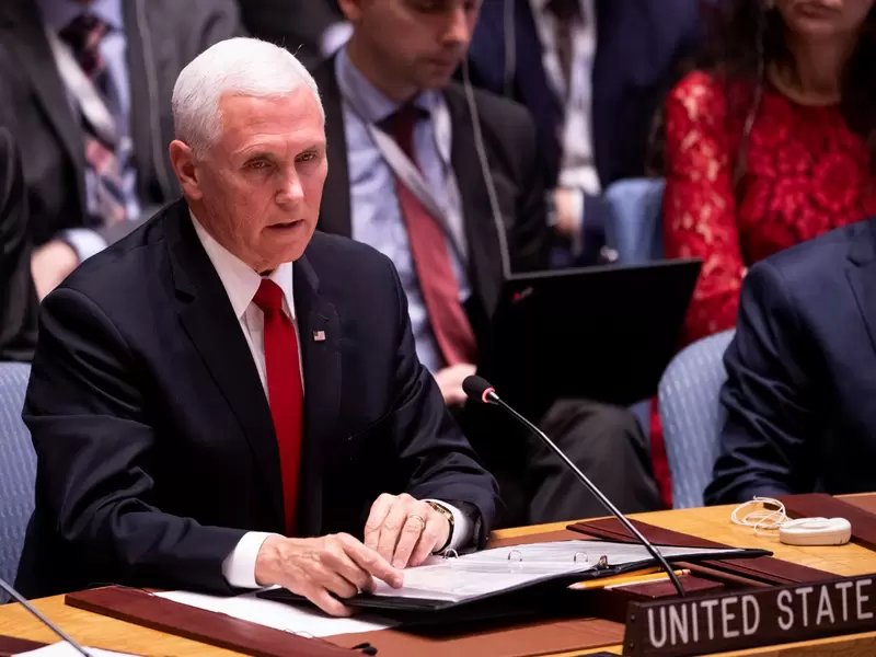 Mike Pence en Consejo de Seguridad de la ONU