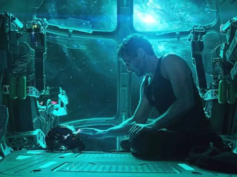 Robert Downey Jr. como Iron Man (Tony Stark) en Avengers: Endgame