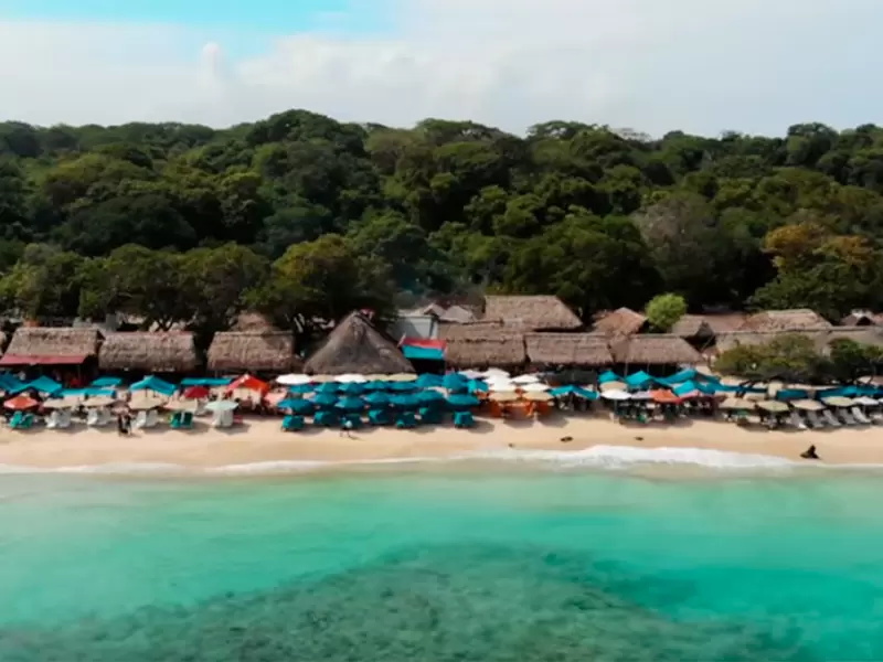 Playa Blanca, en la Isla de Barú, en Cartagena