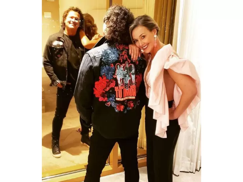 Carlos Vives y Claudia Elena Vásquez, previo a los Billboards
