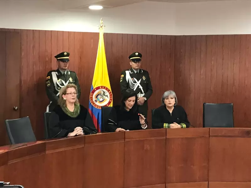 Presidenta de la Corte Constitucional, Gloria Ortíz.