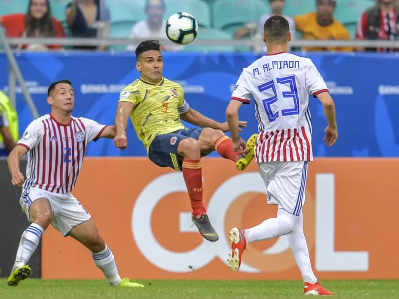 Selección Colombia versus Paraguay