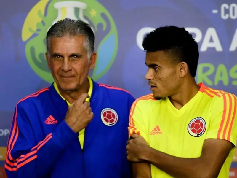 Carlos Queiroz y Luis Díaz Carlos Queiroz y Luis Díaz