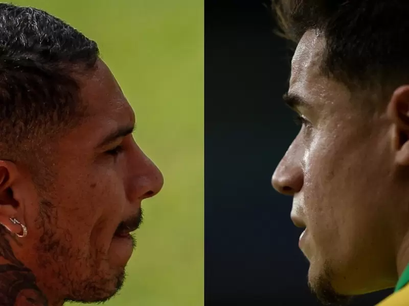 Paolo Guerrero y Philippe Coutinho Paolo Guerrero y Philippe Coutinho