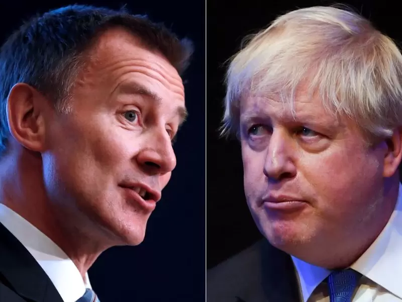 Boris Johnson y Jeremy Hunt