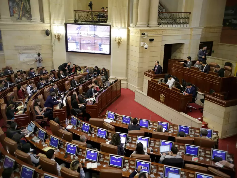 El Congreso de la República, en Bogotá