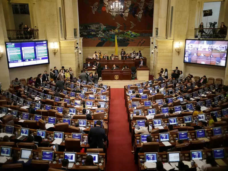 El Congreso de la República, en Bogotá