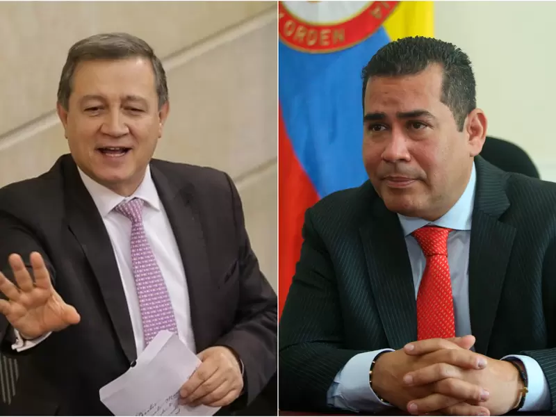 Ernesto Macías y Alejandro Chacón, presidentes de Senado y Cámara, respectivamente