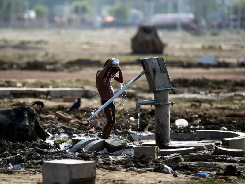Altas temperaturas en la India