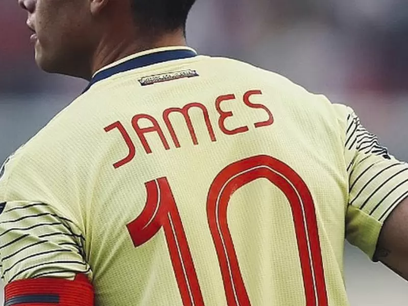 James Rodríguez con la camiseta de la Selección Colombia James Rodríguez con la camiseta de la Selección Colombia