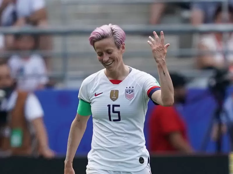 Megan Rapinoe, cocapitana de la selección de fútbol femenino de EE.UU.
