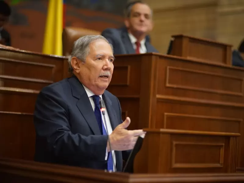 Ministro de Defensa, Guillermo Botero, en debate de moción de censura