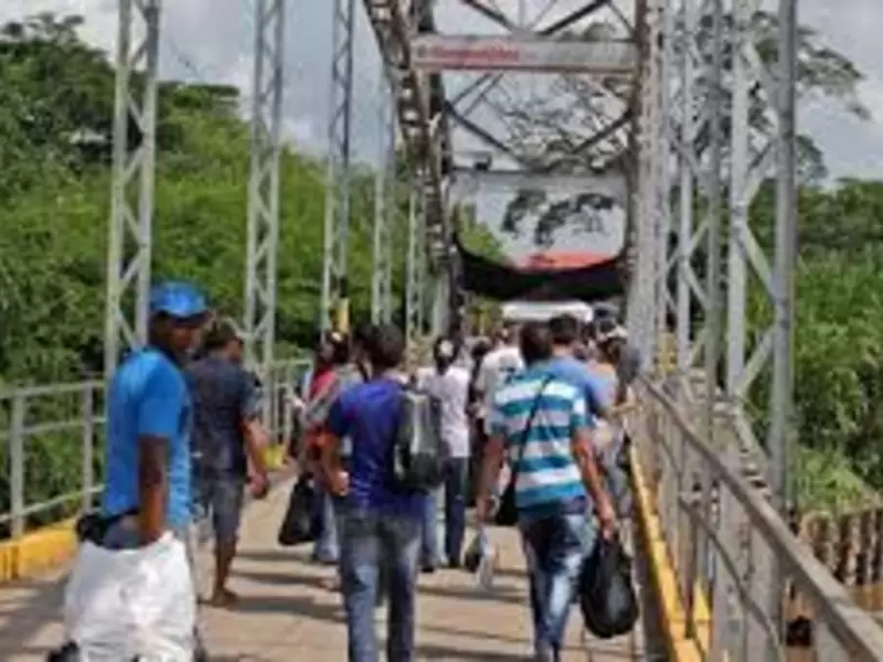 Puente la Unión zona de frontera entre Colombia y Venezuela
