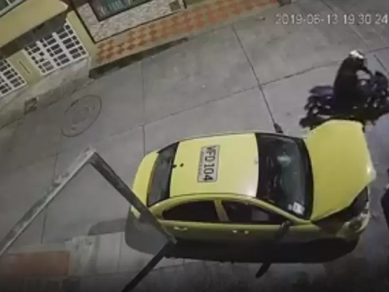 Robo a un taxi en Bogotá