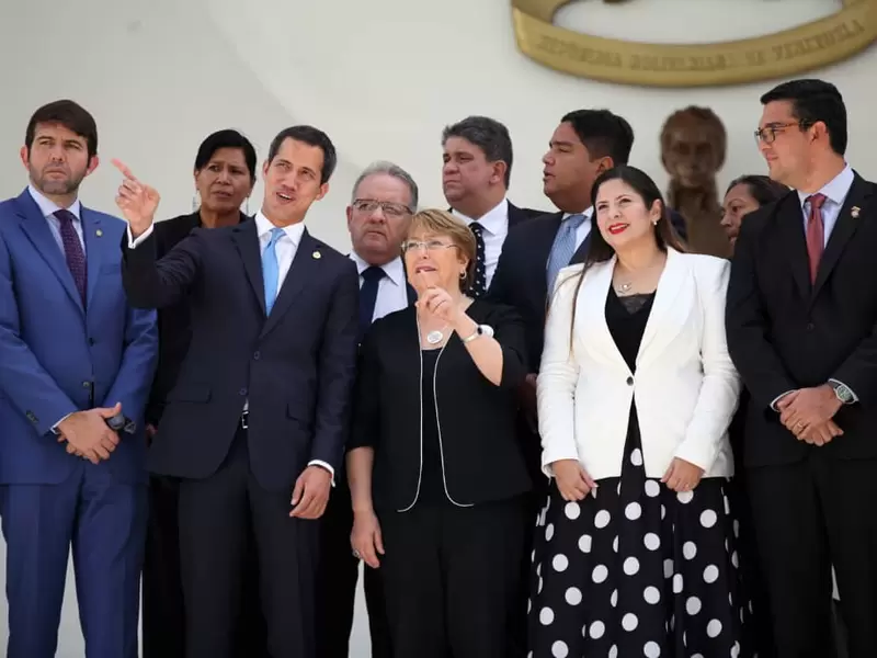 Michelle Bachelet se reunió con Juan Guaidó en Caracas