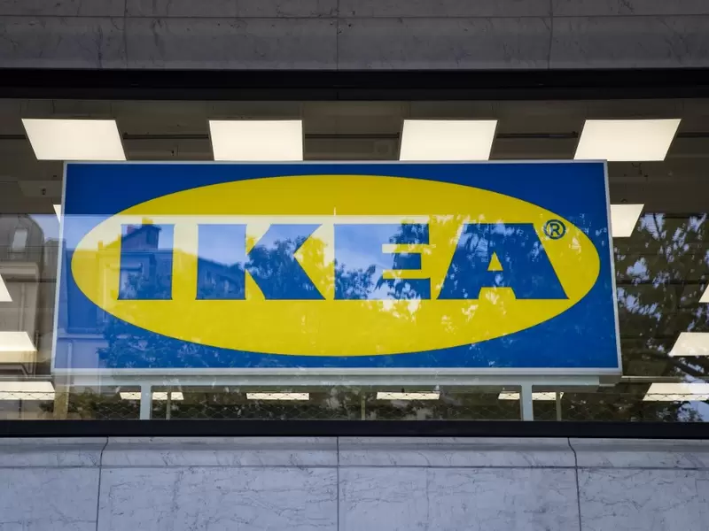 Letreto de la cadena Ikea