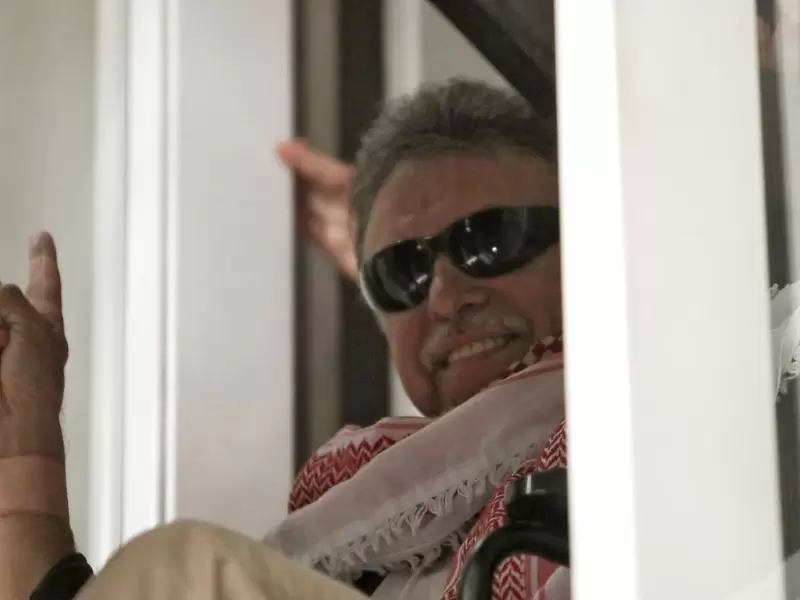 Jesús Santrich, poco después de recuperar su libertad, en Bogotá.