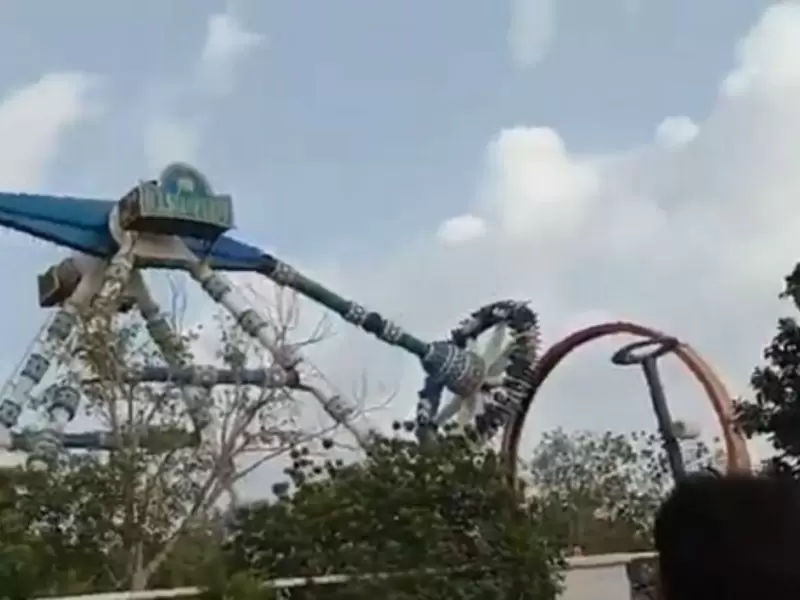 Accidente en parque de diversiones en India
