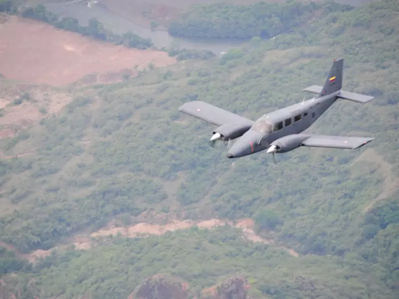 Uno de las aeronaves de Aviación del Ejército