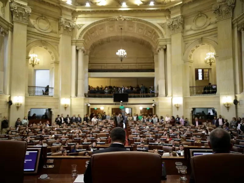 El Congreso de la República, en Bogotá