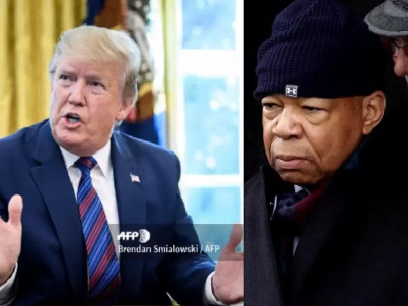 Representante Elijah Cummings y Donald Trump