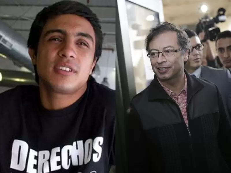 Lorent Saleh y Gustavo Petro Lorent Saleh y Gustavo Petro