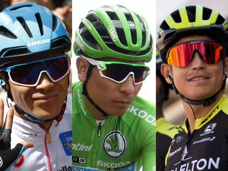 Miguel Ángel López, Nairo Quintana y Estevan Chaves Miguel Ángel López, Nairo Quintana y Estevan Chaves
