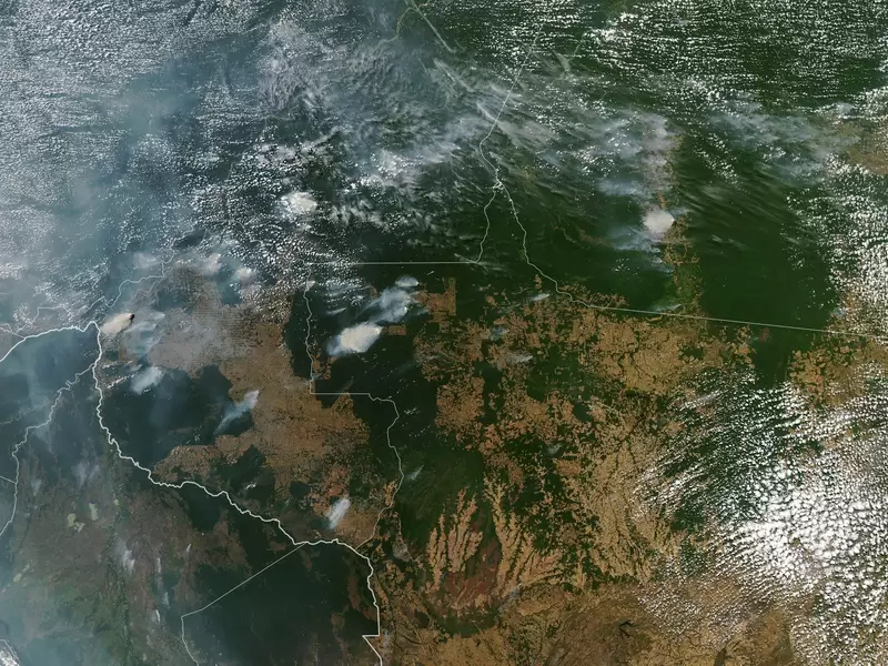 Incendios forestales en la Amazonia brasileña.