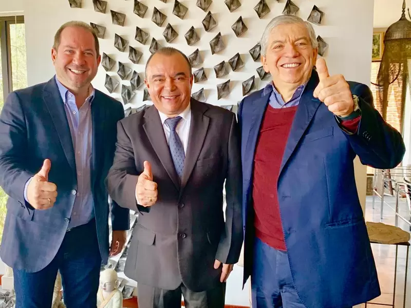 Cesar Gaviria, Lidio García y William García Tirado